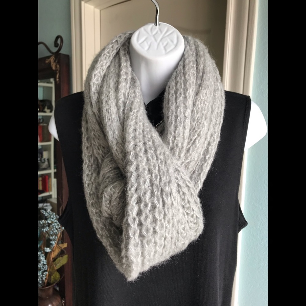Gray Infinity Scarf